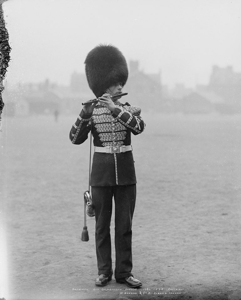 Drummer Nd Battalion Coldstream Guards Glass Negative C