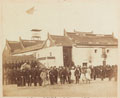 2nd Belooch Regiment of Native Infantry, Bombay, outside the Ning Po Joss-House, China, 1860