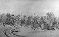 Indian Cavalry charging at the Battle of Maiwand, 1880