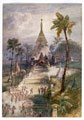 The 18th and 80th Regiments of Foot storming the Shwe-Dagon Pagoda Rangoon, 12 April 1852
