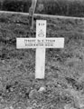 Grave marker of Trooper Vincent Tyson, 3rd/4th County of London Yeomanry (Sharpshooters), killed in action, Rouffigny, Normandy, 1944.