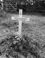 Grave marker of Trooper Lancelot Belcher, 3rd/4th County of London Yeomanry (Sharpshooters), killed in action, Falaise, Normandy, 1944