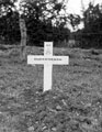 Grave marker of a soldier from 3rd/4th County of London Yeomanry (Sharpshooters), killed in action, Rouffigny, Normandy, 1944