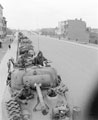 A column of Sherman tanks from 3rd/4th County of London Yeomanry, Belgium, 1944