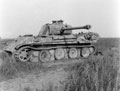 Disabled German Panther tank, 1944