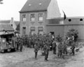 Men of the King's Royal Rifle Corps collecting prisoners north of Oudenarde, 5 September 1944