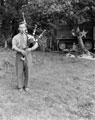 'Capt McClean, our MO, with his agony bags', 1944