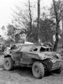 'The Furry Man in his Scout Car (Lt. Peter Henningham)', Holland, 1944