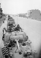 A column of Sherman tanks from 3rd/4th County of London Yeomanry, Belgium, 1944
