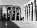 'Papyrus columns in Luxor Temple', Egypt, 1943