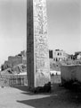 Obelisk outside the main pylon of Luxor Temple, Egypt, 1943