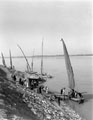 'Native quay on Nile at Luxor', Egypt 1943