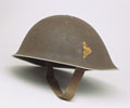 Combat helmet, Mark 3, Lieutenant K Baxter, Middlesex Regiment, 1944