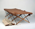 Folding camp bed, Captain Alfred Rowe, Middlesex Regiment (Duke of Cambridge's Own), 1944 (c)