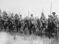 Indian cavalry await the order to advance on the Somme, 14 July 1916