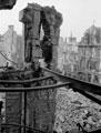 Looking down on to a main street in Caen, 1944.