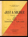 'Just A Soldier', sheet music for a 'Patriotic Song', 1915 (c)