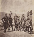 Lieutenant General Sir George Brown and staff, Crimea, 1855