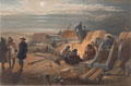 'A Quiet Night in the Batteries. A Sketch in the Greenhill Battery (Major Chapman's) 29th Jany. 1855'