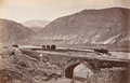 Surakh-aub, the bridge from the gorge looking down the stream, 1879