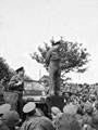 General Montgomery addressing the troops at Worthing, May 1944