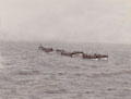 Infantry in boats being towed ashore by a steam launch during the simulated landings at Clacton-on-Sea, September 1904