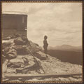 A sentry at a blockhouse in Brandwater Basin, November 1901