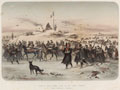'Convoi de blesses Anglais escorte par des troupes Francaises (Route d'Inkermann a Balaclava.)', 1854