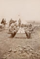 Officers at luncheon in the field, 1900 (c)