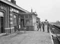 3rd/4th County of London Yeomanry (Sharpshooters) Headquarters Squadron office in the signal box at Budel Station, North Brabant, Netherlands, 1944