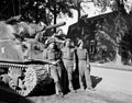 Captain Philip Millington, Jerboa Battery, 4th Royal Horse Artillery (RHA) and his crew, 1944