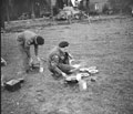 'Randell and Fountain cooking their grub', North West Europe, 1944