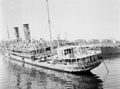 'Enemy hospital ship awash', Tripoli, Libya, 1943