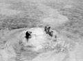 'Swimming. Louis Cohen', 3rd County of London Yeomanry (Sharpshooters), near Tripoli, Libya, 1943