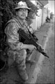 Private from the Cheshire Regiment on patrol in Basra, 2004