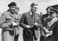 British Foreign Secretary Anthony Eden arrives at Gatow airfield, Berlin, July 1945