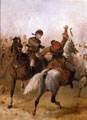 Lieutenant John Watson, 1st Punjab Cavalry winning the VC at Lucknow, Indian Mutiny, 14 November 1857
