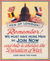 'Men of London! Remember! We Must Have More Men', 1914