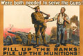 'We're both needed to serve the Guns!', 1915