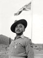 Subedar Dahn Suba Gurung, 3rd Queen Alexandra's Own Gurkha Rifles, receiving the MBE, November 1944