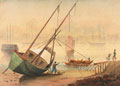 'Houseboat and river. Shanghai. "Shanghai in the misty mor-or-ning" old song', 1859 (c)