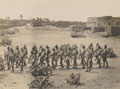 The Grenadier Guards landing at Khartoum, 1898