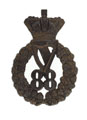 Other ranks' glengarry badge, 88th Regiment of Foot (Connaught Rangers), 1873 (c)