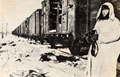 A German supply train attacked by Soviet partisans, 1943 (c)