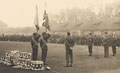 The presentation of new colours to 1st Battalion, the Royal Norfolk Regiment, Germany, November 1946