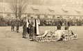 The presentation of new colours to 1st Battalion, the Royal Norfolk Regiment, Germany, November 1946