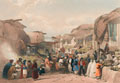 'The Main Street in the Bazaar at Caubul in the Fruit Season', 1839 (c)