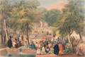 'The Avenue at Baber's [sic] Tomb', 1840 (c)