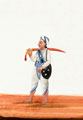 Indian soldier or guard with sword and shield, 1860 (c)