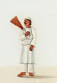 Indian man holding brush or duster, 1860 (c)